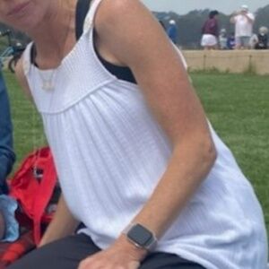 MAXMARA - Designer white knit tank top with tie at side - size OS